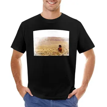 Пейзажная живопись Монтаны - США, Уникальная акварельная футболка, быстросохнущая футболка, футболка оверсайз, черные футболки для мужчин