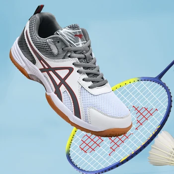 Мужская и Женская обувь для бадминтона Легкие кроссовки для бадминтона Удобные теннисные туфли Противоскользящие кроссовки для настольного тенниса
