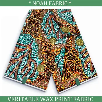 Настоящая высококачественная ткань для воскового батика Анкары из 100% хлопка Grand Super Glitter Glam African Wax Prints Fabric VL-1128