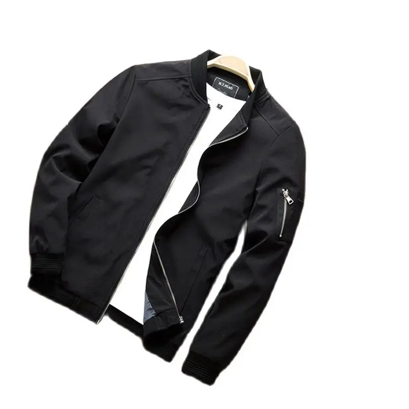 Мужская повседневная куртка-бомбер, мужская ветровка в стиле пэчворк, мужской кардиган на молнии, уличная одежда, винтажная мужская одежда 2023 6XL - 2