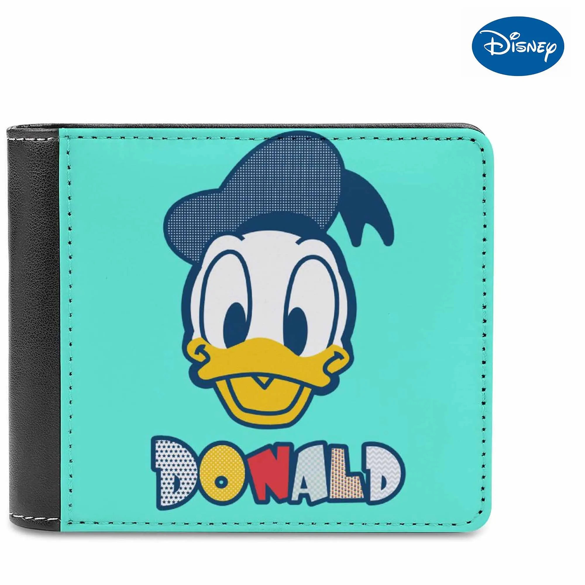 Персонаж мультфильма Диснея Микки Минни, Дональд Дак, карманный кошелек для монет, подарок для мальчика и девочки, кошелек из искусственной кожи с Микки Маусом - 0