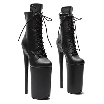 Auman Ale, новинка, 26 см/10 дюймов, матовый верх из искусственной кожи, пикантные экзотические женские ботинки на платформе и высоком каблуке для вечеринок, обувь для танцев на шесте