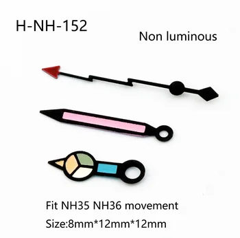 Стрелки NH35 Rainbow Lightning Подходят для часов с механизмом NH35 / 36 / 4R35 / 4R36, аксессуары для часов