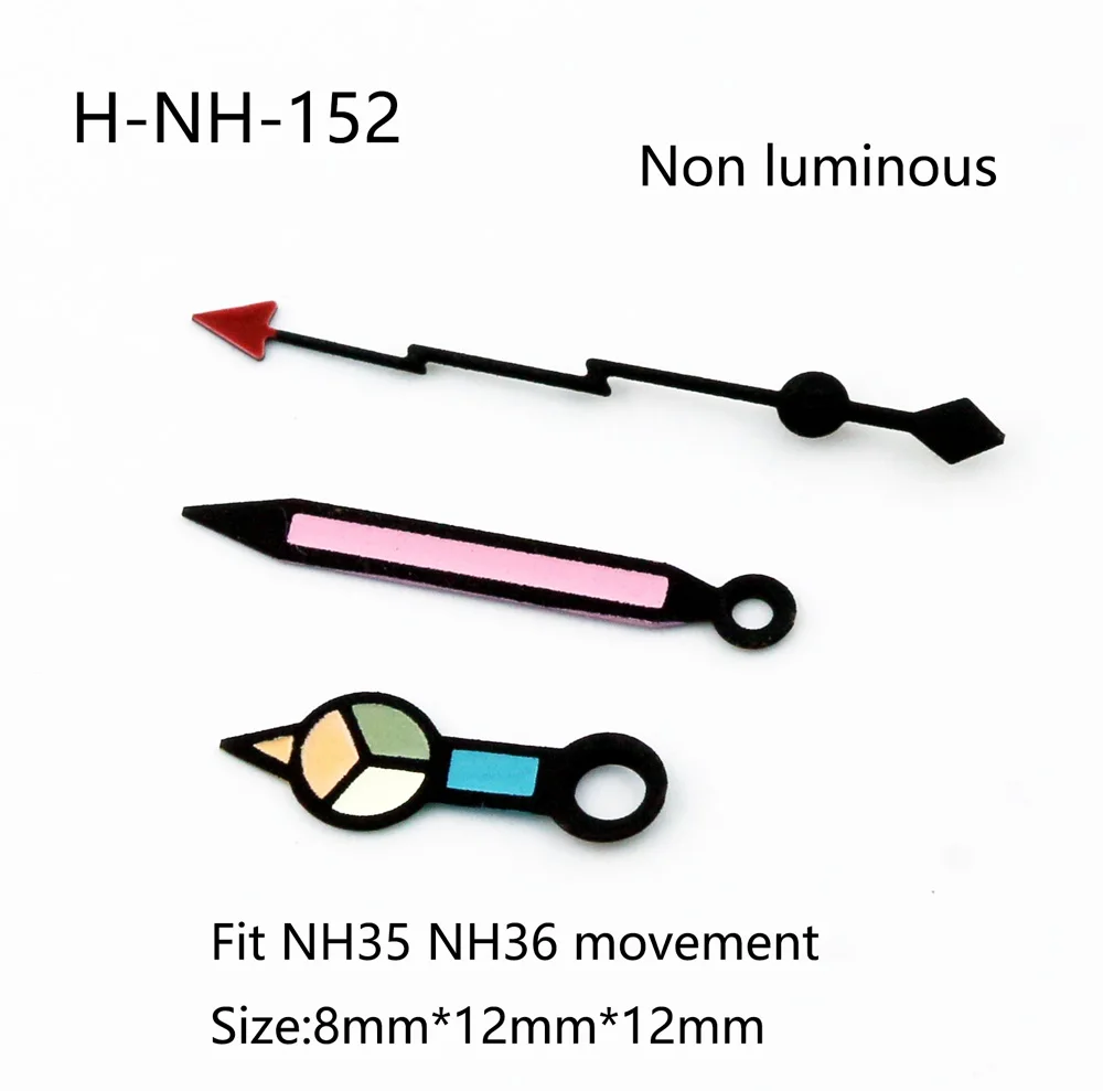 Стрелки NH35 Rainbow Lightning Подходят для часов с механизмом NH35 / 36 / 4R35 / 4R36, аксессуары для часов - 0